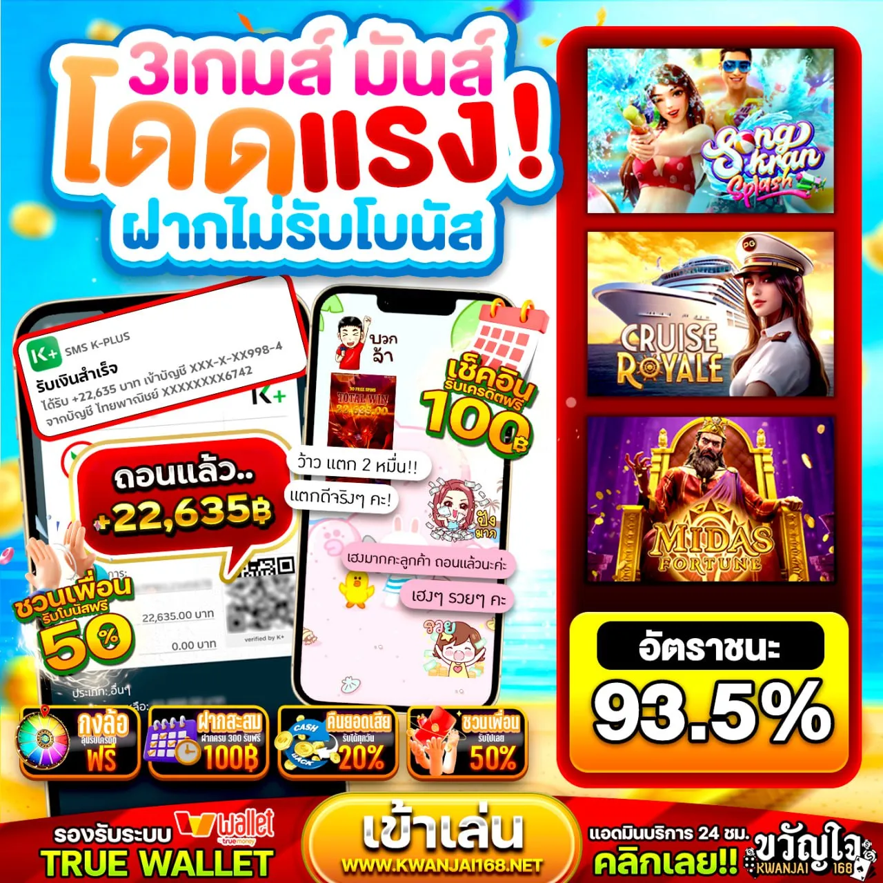 15 รับ100 ทำ 400ถอน200 เล่นสนุก ได้เงินจริง ถอนไว จ่ายเต็ม