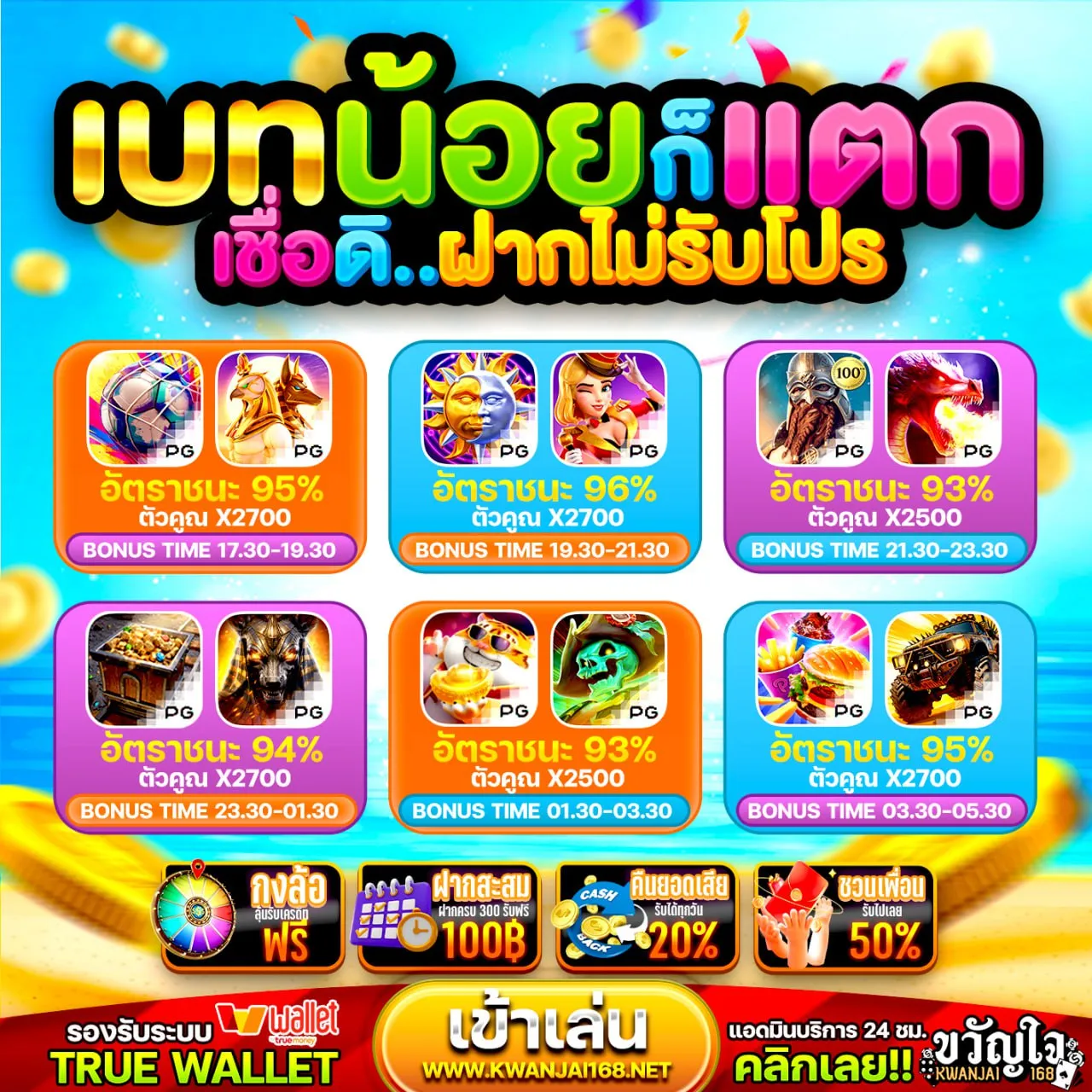 โบนัสไม่มีวันหมด เล่นสบายใจทุกวัน ฝาก 15รับ100 ทํา ยอด 300 ถอนได้ 100